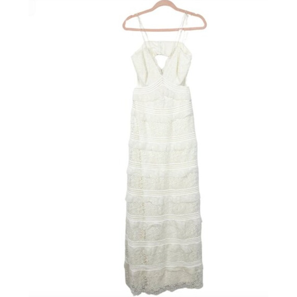 SACHIN + BABI Dress Size 14 Evening Gown NEW Nina Cream Lace Maxi Long Ivory - Picture 4 of 10